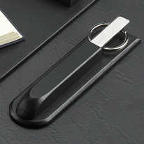 Black Leather Letter/Scissors Opener Set