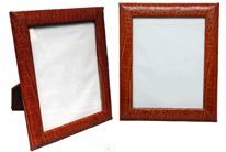 Leather Croco-Textured Large Photo Frames 